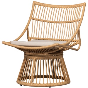 Fotoliu exterior din plastic maro Alatna Woood