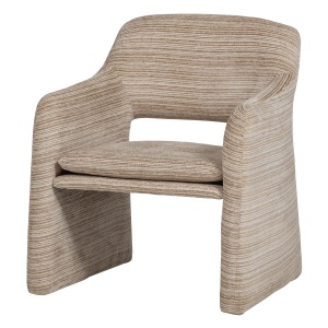 Fotoliu maro din textil Lyric Woood