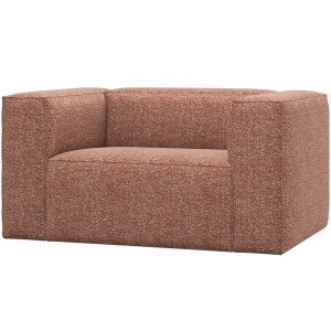 Fotoliu maro teracota din textil Bean Woood
