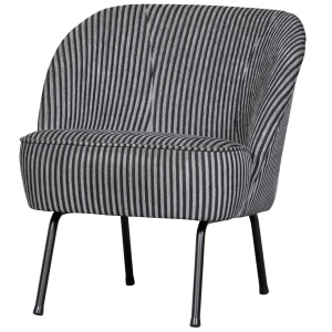 Fotoliu negru/gri din textil Vogue Woood