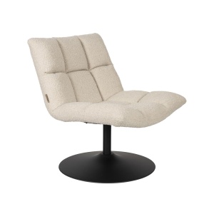 Fotoliu rotativ crem din textil Boucle Dutchbone