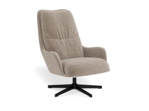 Fotoliu rotativ din textil bej Bosley Quiet Object