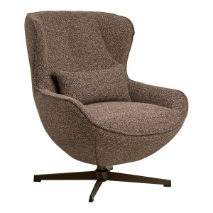 Fotoliu rotativ maro din textil Blenheim House Nordic