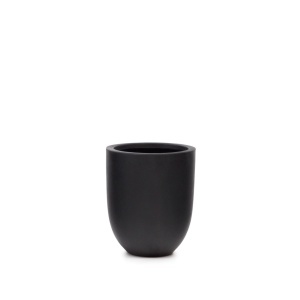 Ghiveci negru din ciment 39 cm Aiguablava Kave Home