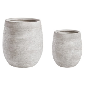 Ghiveci pentru exterior alb din ceramica Graffiti Fat Bizzotto