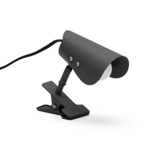 Lampa birou neagra din metal 16 cm Jula Kave Home