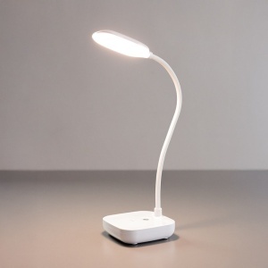 Lampa de birou alba din plastic 30 cm Biurkowa Zuma Line