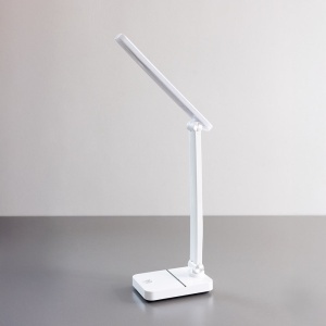 Lampa de birou alba din plastic 35 cm Biurkowa Zuma Line