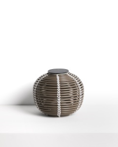 Lampa solara pentru exterior grej din metal 21 cm Garoina Kave Home