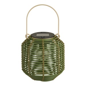 Lampa solara pentru exterior verde din fibre sintetice 16 cm Crewe House Nordic