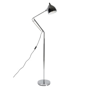 Lampadar argintiu din metal 137 cm Reader Zuiver