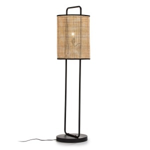 Lampadar negru/maro din ratan 136 cm Dasd Thai Natura