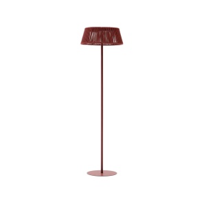 Lampadar solar maro teracota din metal 160 cm Aldet Kave Home