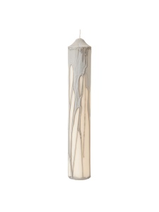 Lumanare gri deschis din fibre naturale 30 cm Dryp Ferm Living
