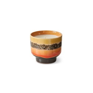 Lumanare parfumata cu suport multicolor din ceramica 8 cm 70s ceramics Tulum HKliving