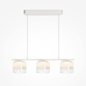 Lustra alba din metal cu 3 LED-uri Spirito Maytoni