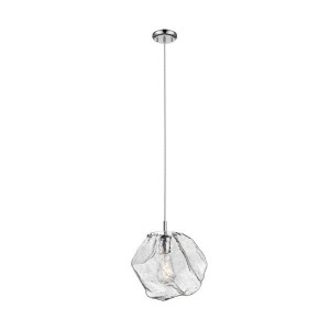 Lustra argintie din sticla Rock Zuma Line