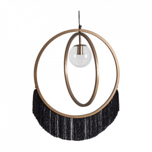 Lustra aurie/neagra din alama si poliester Bulevard Ale Vical Home