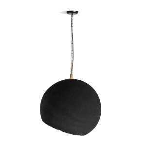 Lustra aurie/neagra din fibre naturale Lierop Small Vical Home