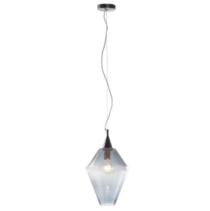 Lustra din sticla albastra Convex Kave Home