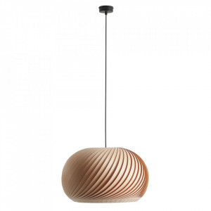 Lustra maro inchis din lemn Spiral L Quiet Object