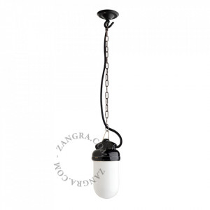 Lustra neagra/alba din metal Erin Zangra