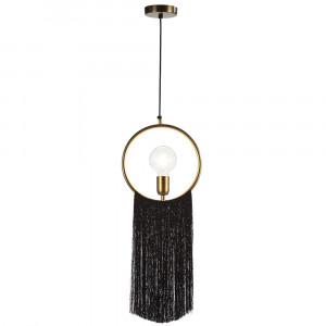 Lustra neagra/aurie din metal Crelo Thai Natura