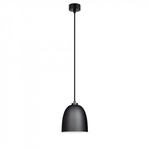 Lustra neagra din metal si sticla Awa Elementary Matte Sotto Luce