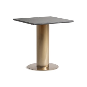 Masa bar aurie/neagra din metal 70x70 cm Tasque Vical Home