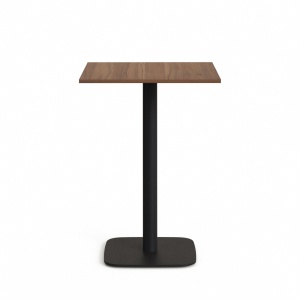 Masa bar exterior maro inchis/neagra din metal 60x60 cm Dina Kave Home