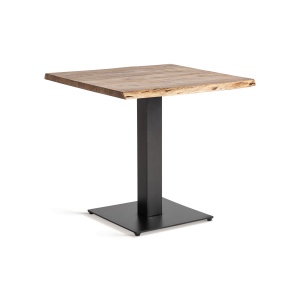 Masa bar maro/neagra din lemn 80x80 cm Tinjat Vical Home