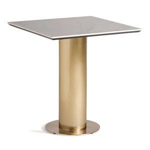 Masa bistro alba/aurie din metal 70x70 cm Naustdal Vical Home