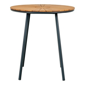 Masa bistro exterior din lemn maro 70 cm Cleveland House Nordic