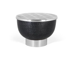 Masa de cafea argintie/gri inchis din metal 62 cm Naya Giner y Colomer