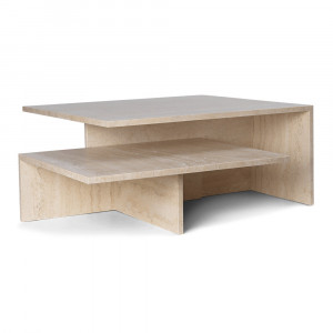 Masa de cafea crem din piatra 70x133 cm Distinct Ferm Living