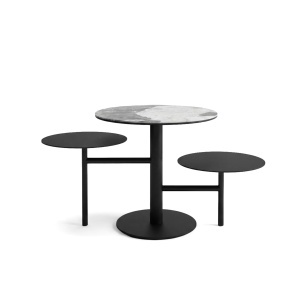 Masa de cafea din ceramica gri 60x105 cm Lucca Tripple Quiet Object