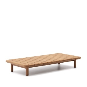 Masa de cafea exterior maro din lemn 70x140 cm Turqueta Kave Home