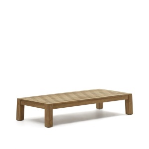 Masa de cafea exterior maro din lemn 71x153 cm Forcanera Kave Home