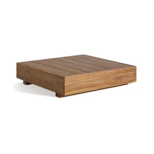 Masa de cafea maro din lemn 80x80 cm Trena Vical Home