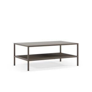 Masa de cafea maro mocha din metal 60x100 cm Fayna The Home Collection