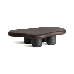 Masa de cafea maro/neagra din lemn 88x122 cm Brunbek Vical Home