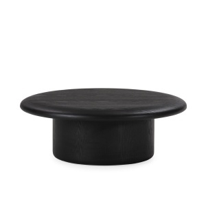 Masa de cafea neagra 90 cm Alison Thai Natura
