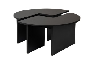 Masa de cafea neagra 90 cm Moira The Home Collection