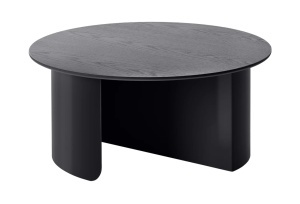 Masa de cafea neagra din lemn 72 cm Plateau FEST
