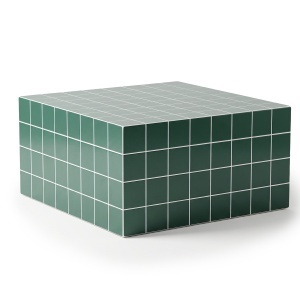 Masa de cafea verde 80x80 cm Mosaico Quiet Object