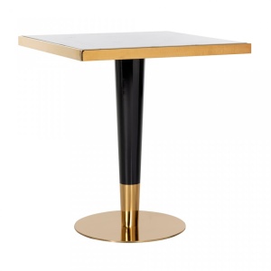 Masa dining alba/aurie din metal 70x70 cm Osteria Richmond Interiors