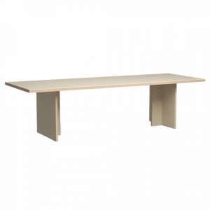 Masa dining crem 100x278 cm Jeff HKliving