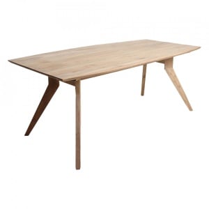 Masa dining din lemn maro 95x180 cm Studio Raw Materials