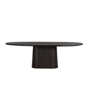 Masa dining din lemn maro inchis 110x240 cm Amber Thai Natura