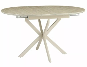 Masa dining extensibila bej 100x100(135) cm Gaston The Home Collection
